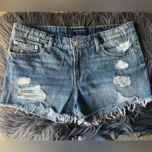 Lucky Brand ‘The Cut Off’ Distressed Raw Hem Jean Shorts Women’s Size 6/28